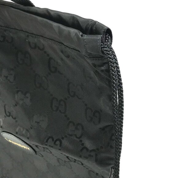 GUCCI 674247 GG laundry bag Off the grid Hand Bag Nylon Black Unused - Picture 8 of 12
